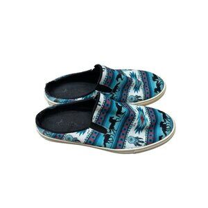 Montana West Southwestern Print Collection Sneaker Slides Women’s Size 10